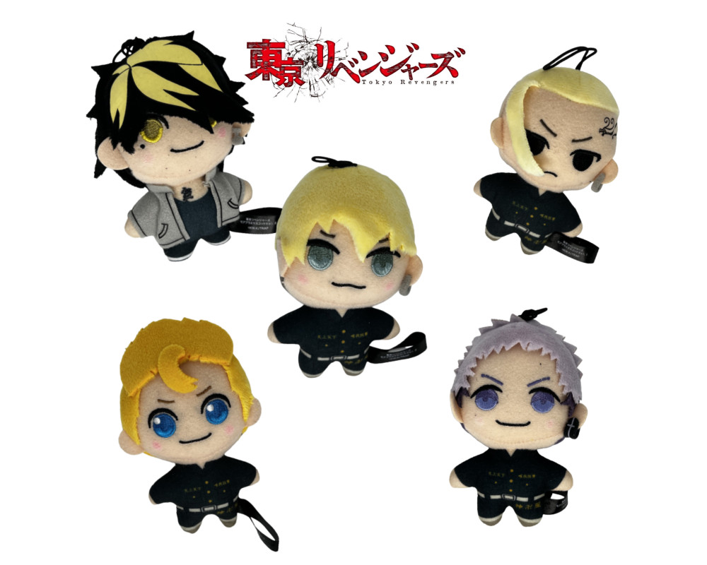 Tokyo Revengers - Peluches Draken/ Mitsuya/ Kazutora / Takemichi/Chifuyu