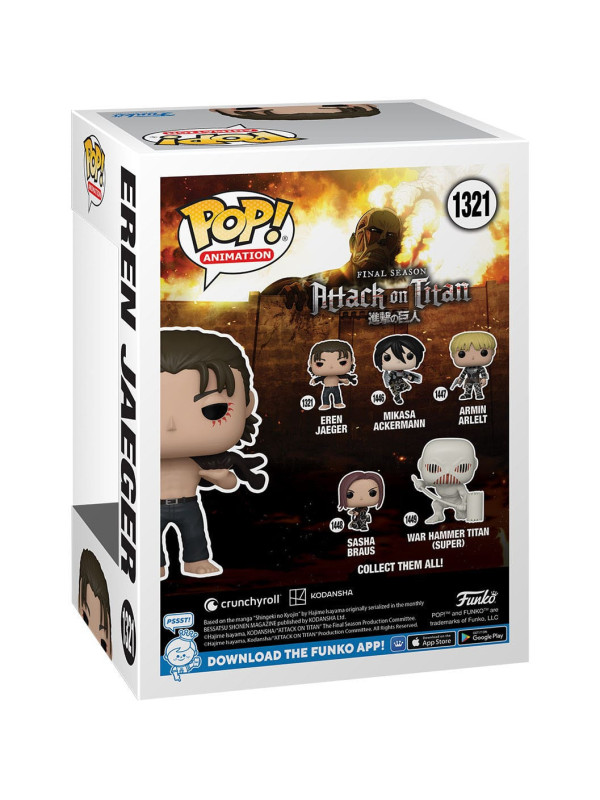 Attack On Titan - L'attaque des Titans - Figurine Eren Yeager - Funko Pop - Season Final Version