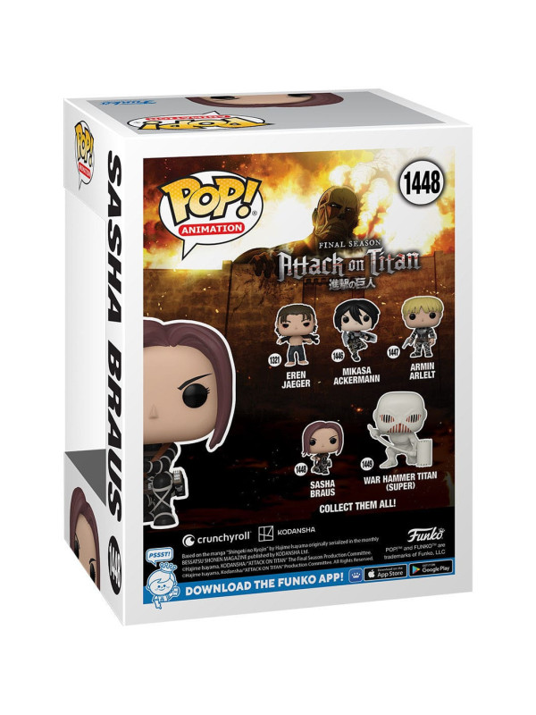 Attack On Titan - L'attaque des titans - Figurine Sasha Braus - Funko Pop - Season Final Version