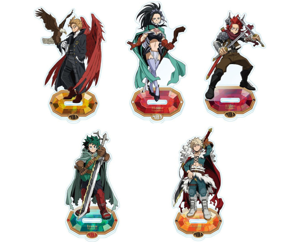 My Hero Academia - Stand Acrylique Bakugo / Izuku / Hawks / Momo / Kirishima - Jikketsu Costume  - Sugoi Shop