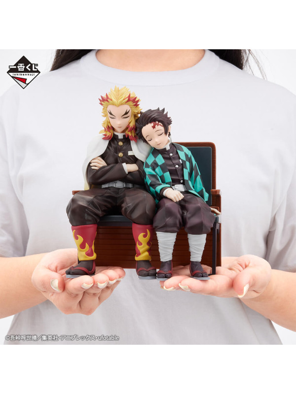 Figurine Tanjiro Kamado & Rengoku Kyojuro - Demon Slayer -  Ichiban Kuji The Connected Trail - Lot B - Sugoi Shop