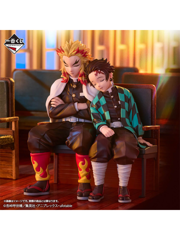 Figurine Tanjiro Kamado & Rengoku Kyojuro - Demon Slayer -  Ichiban Kuji The Connected Trail - Lot B - Sugoi Shop