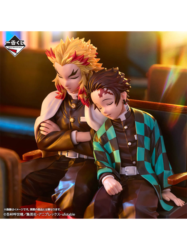 Figurine Tanjiro Kamado & Rengoku Kyojuro - Demon Slayer -  Ichiban Kuji The Connected Trail - Lot B - Sugoi Shop