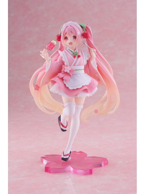 Hatsune Miku - Figurine Hatsune Miku - Newley Written Sakura Miku Japanese Cafe Ver. Reissue - Sugoi Shop
