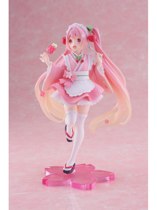 Hatsune Miku - Figurine Hatsune Miku - Newley Written Sakura Miku Japanese Cafe Ver. Reissue - Sugoi Shop