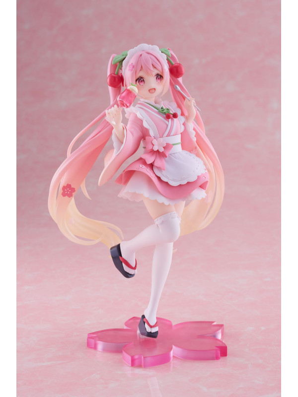 Hatsune Miku - Figurine Hatsune Miku - Newley Written Sakura Miku Japanese Cafe Ver. Reissue - Sugoi Shop