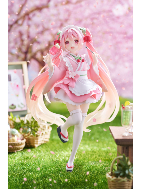 Hatsune Miku - Figurine Hatsune Miku - Newley Written Sakura Miku Japanese Cafe Ver. Reissue - Sugoi Shop