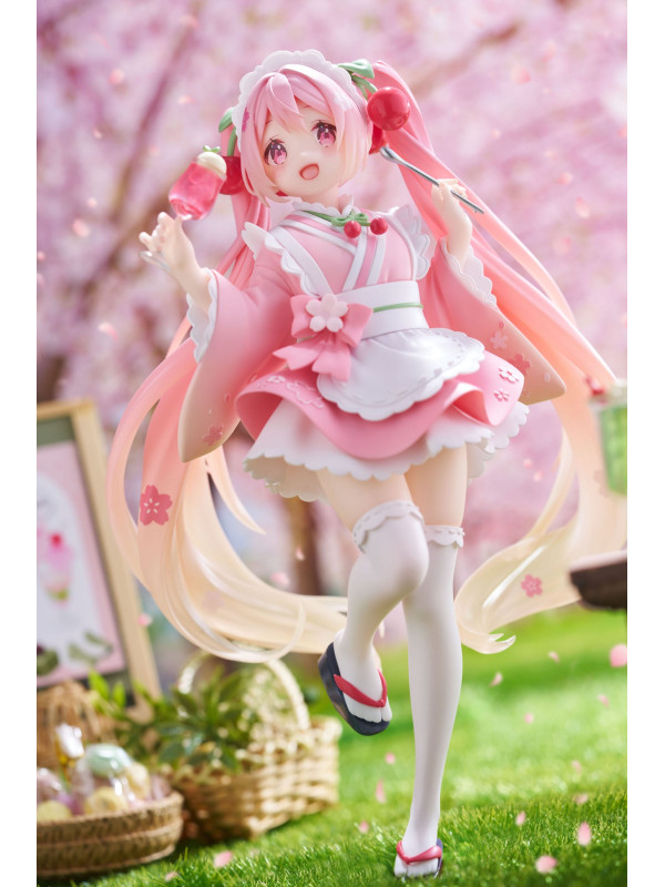 Hatsune Miku - Figurine Hatsune Miku - Newley Written Sakura Miku Japanese Cafe Ver. Reissue - Sugoi Shop
