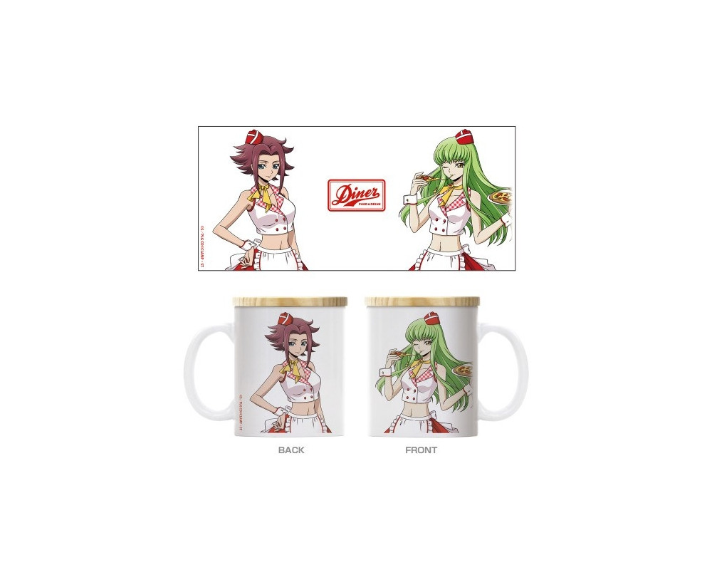 Mug C.C & Kallen Code Geass Lelouch of Rebellion - American Diner Ver. - Sugoi Shop