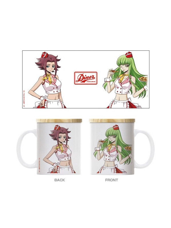 Mug C.C & Kallen Code Geass Lelouch of Rebellion - American Diner Ver. - Sugoi Shop