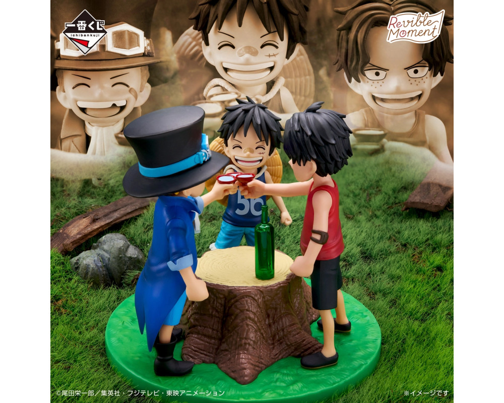 One Piece - Figurine Luffy Sabo & Ace - Ichiban Kuji Dramatic Memories - Lot A - Sugoi Shop