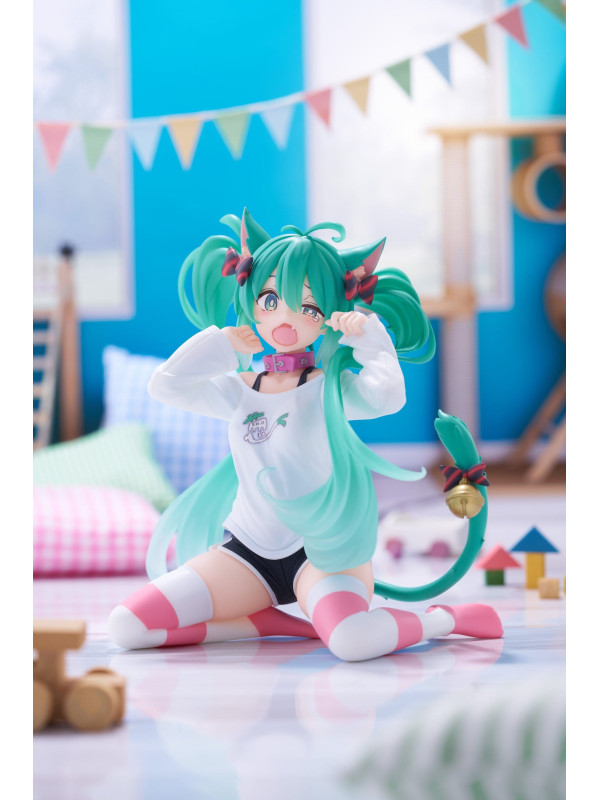 Figurine Hatsune Miku - Desktop Cute Cat Ear T-Shirt Version - Vocaloid - Sugoi Shop