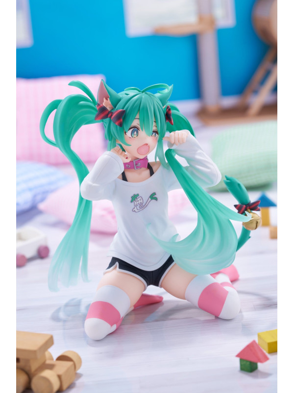 Figurine Hatsune Miku - Desktop Cute Cat Ear T-Shirt Version - Vocaloid - Sugoi Shop