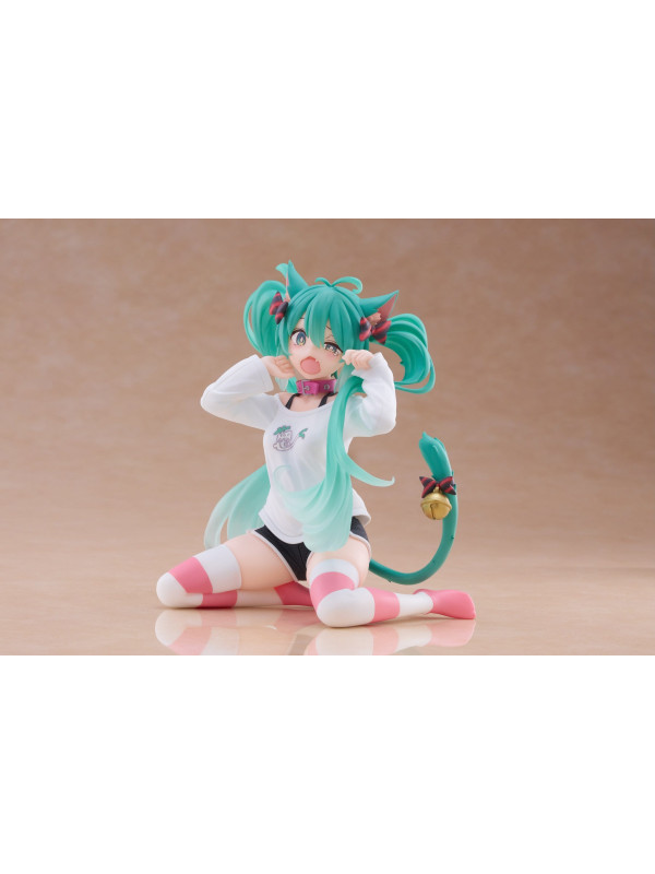 Figurine Hatsune Miku - Desktop Cute Cat Ear T-Shirt Version - Vocaloid - Sugoi Shop