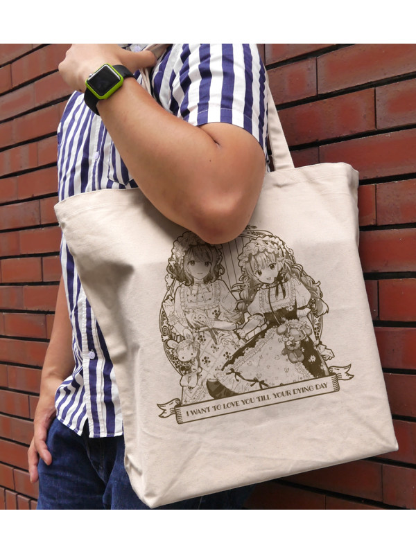 Tote Bag Shina & Mimi - Afternoon Tea Ver. - I Want to Love You Till Your Dying Day - Sugoi Shop
