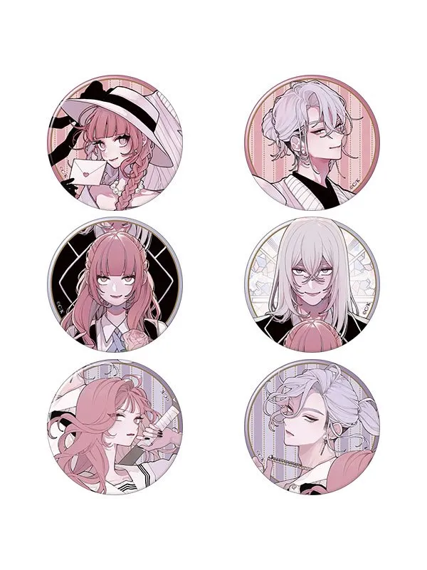 Set 6 Badges Collection Fall in Love, You False Angels - Sugoi Shop