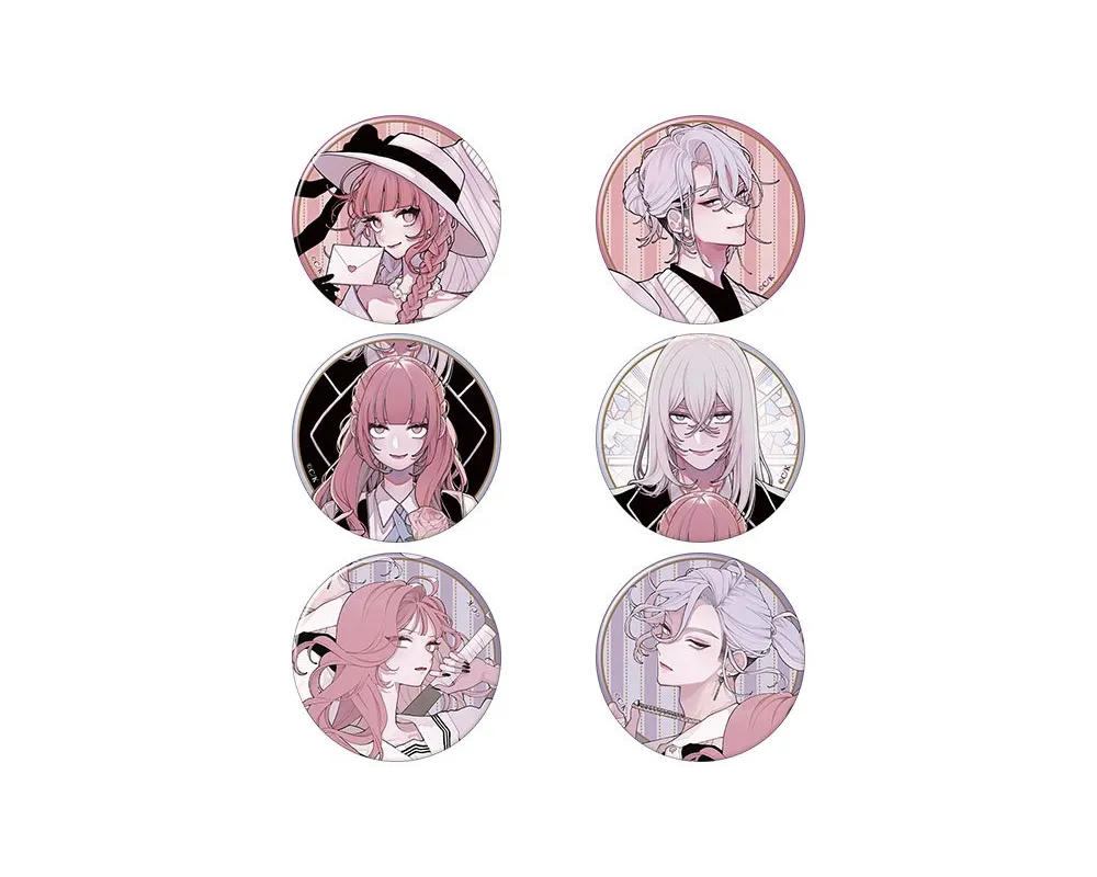 Set 6 Badges Collection Fall in Love, You False Angels - Sugoi Shop