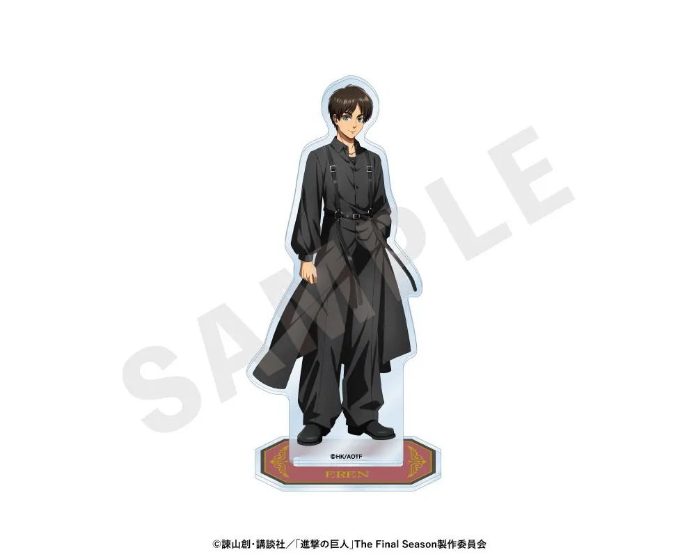 Stand Acrylique Eren / Levi / Hange / Erwin - Attack On Titan - Black Outfit Series - Sugoi Shop