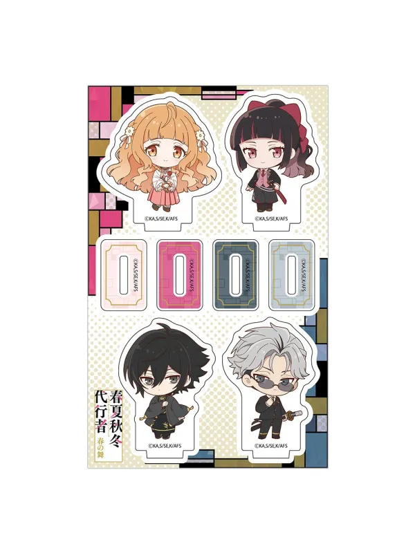 Acrylic Stand Agents of the Four Seasons - Hinagiku, Sakura, Rosei, Itecho - Sugoi Shop