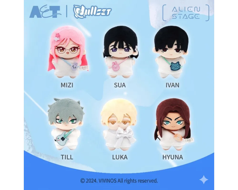 Alien Stage Nullset Starfish Doll Mascot Porte Clés - Set Complet - Sugoi Shop