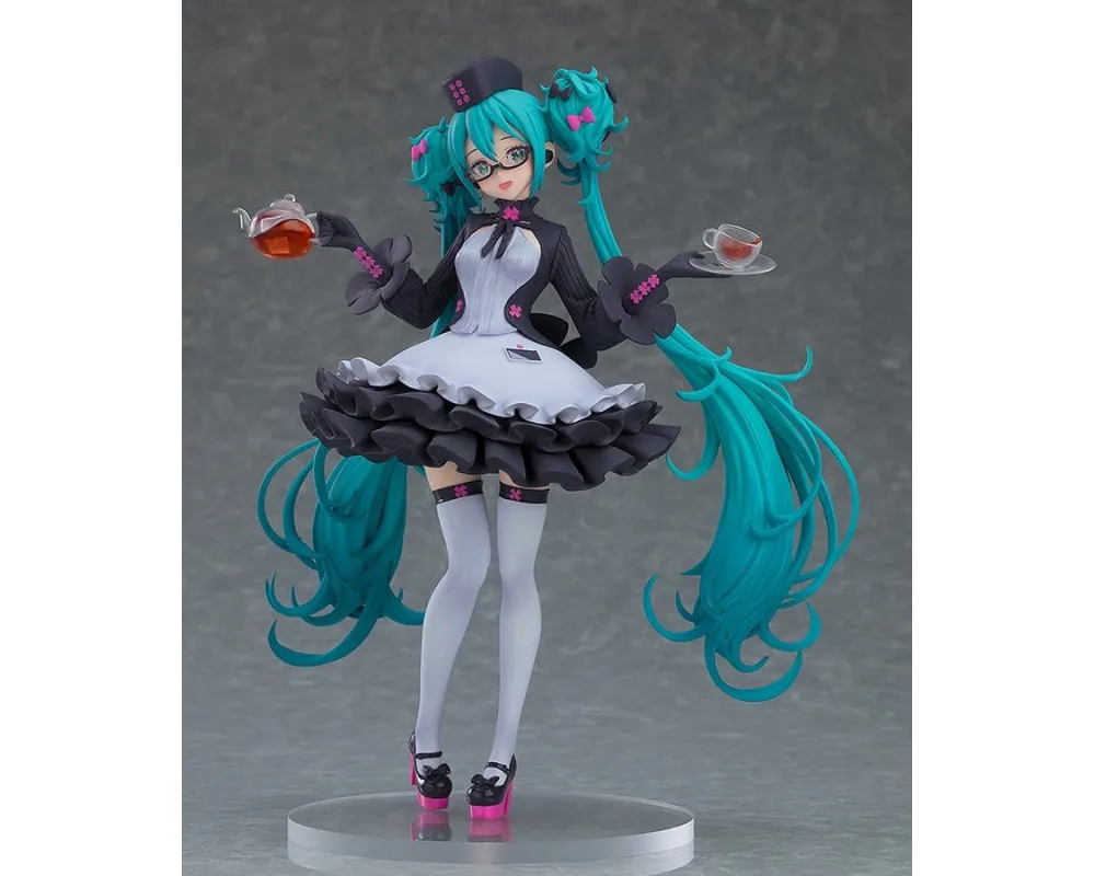 Figurine Hatsune Miku Character Vocal Series 01 - Pop Up Parade Glasses x Café Ver.  - Sugoi Shop