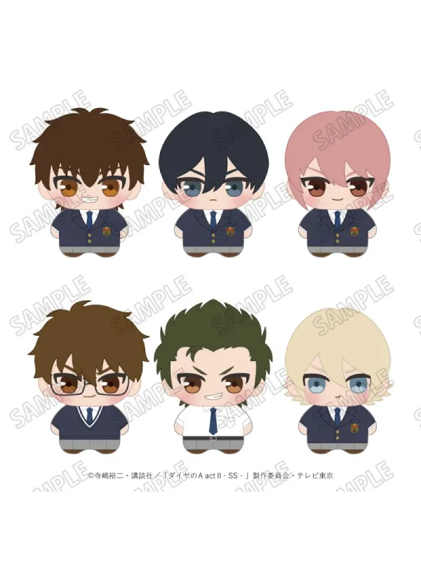 Peluches Minicham Ace of Diamond Act II Second Season - Set of 6