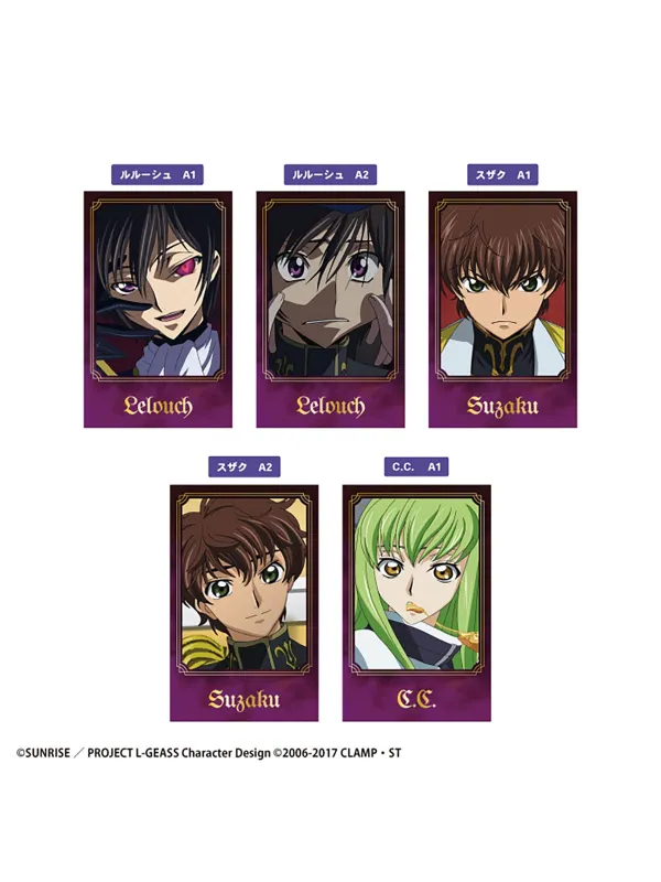 Code Geass W Photo Card Collection set of 15 - Sugoi Shop
