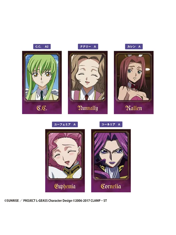 Code Geass W Photo Card Collection set of 15 - Sugoi Shop