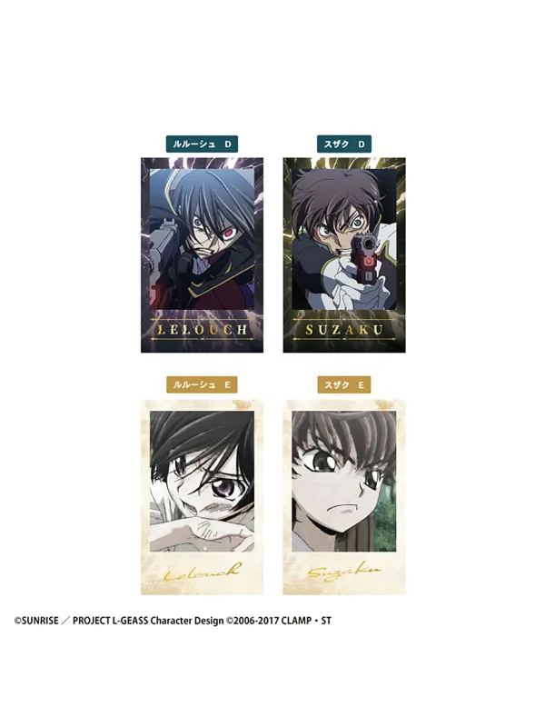 Code Geass W Photo Card Collection set of 15 - Sugoi Shop