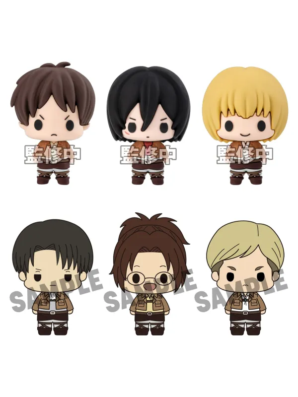 Figurine Chokorin - Blind Box Boîte de 6 Figurines -Attack on Titan -  Sugoi Shop