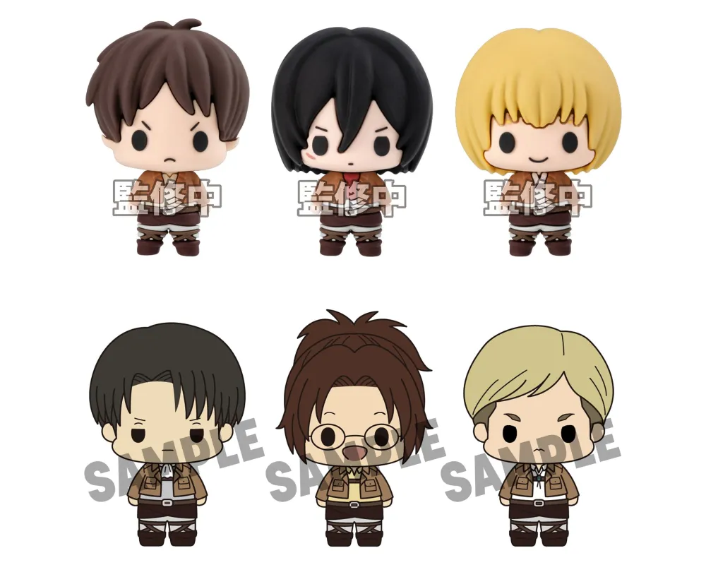 Figurine Chokorin - Blind Box Boîte de 6 Figurines -Attack on Titan -  Sugoi Shop