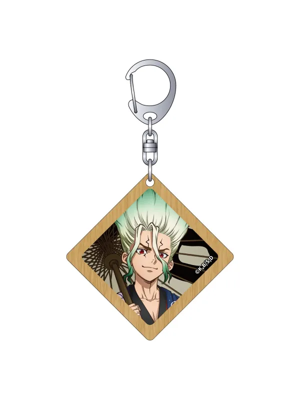 Porte Clés Senku Ishigami Dr.STONE en bois - MOVIC