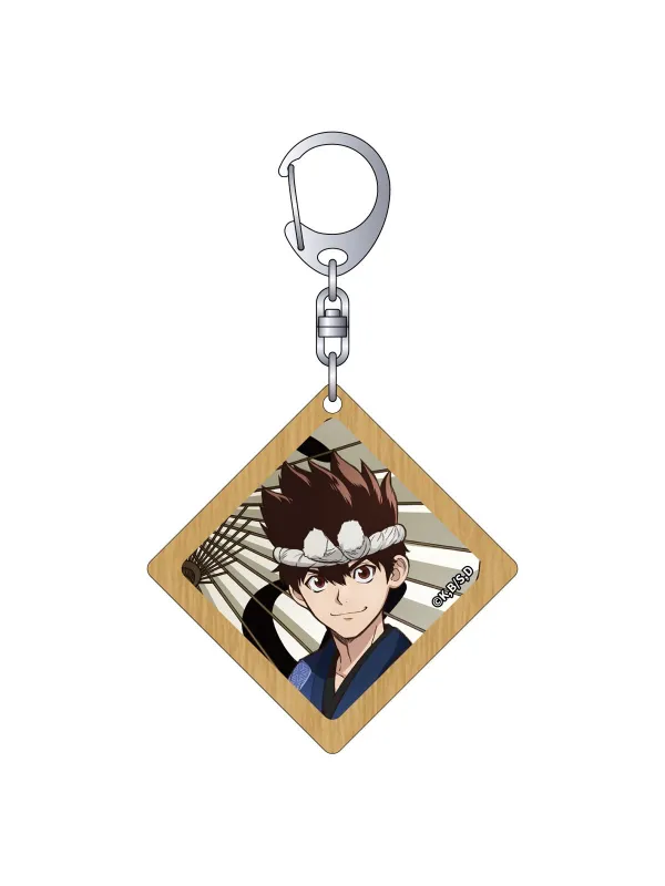 Porte Clés Chrome Dr.STONE en bois - MOVIC