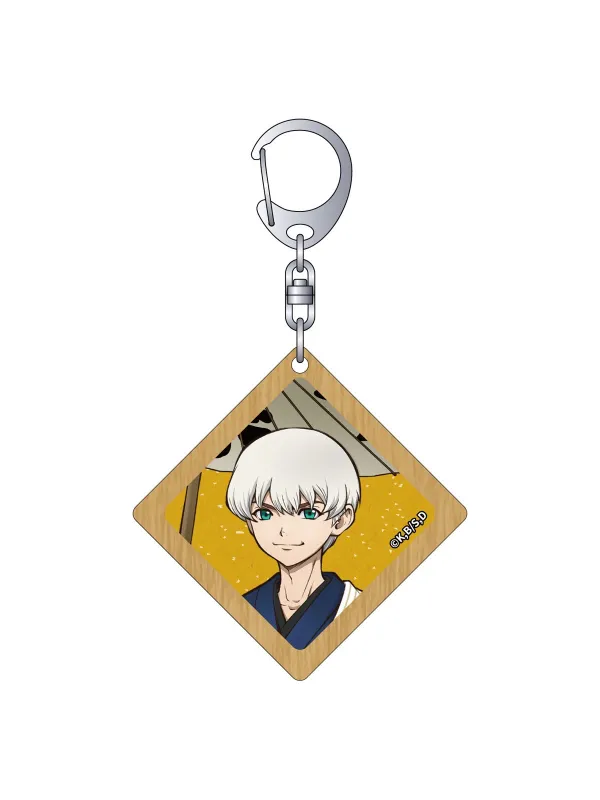 Porte Clés Ukyo Saionji Dr.STONE en bois - MOVIC