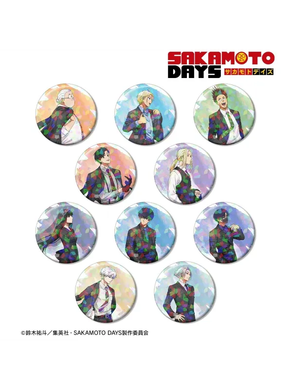 Set 10 Badges Sakamoto Days Hologram - Suit Journey ver.