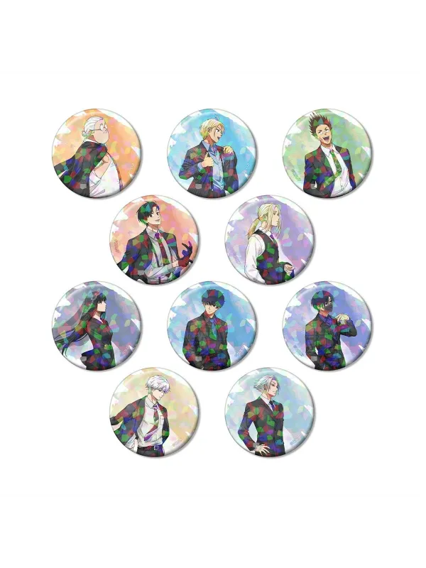 Set 10 Badges Sakamoto Days Hologram - Suit Journey ver.