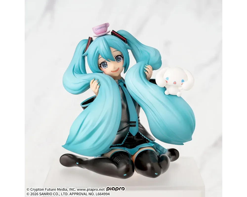 Figurine Hatsune Miku x Cinnamoroll - Premium Chokonose Mofutto ver. - Piapro Characters - Sugoi Shop