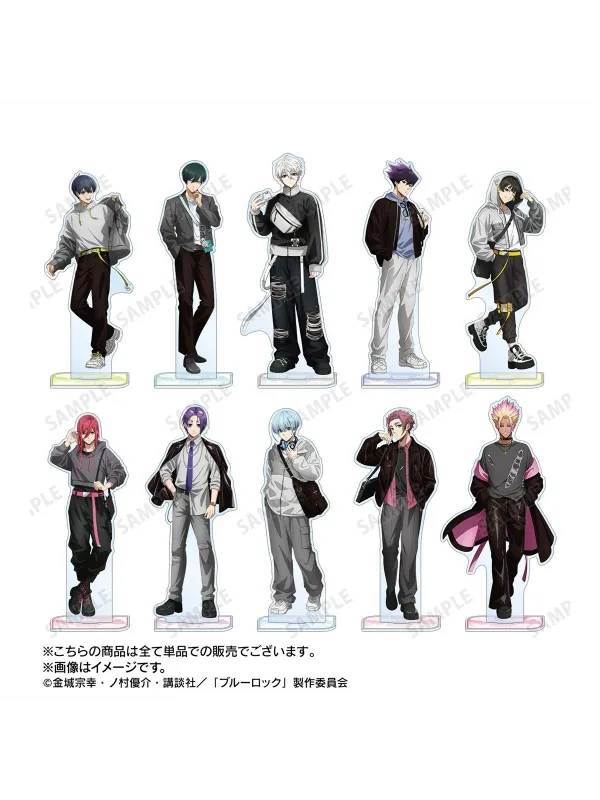 Big Stand Acrylique Monotone Street Fashion Ver. -Blue Lock -  Sugoi Shop