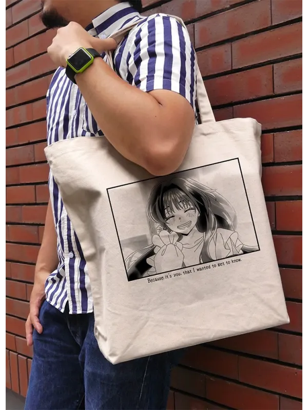 Large Tote Bag Kaoruko Waguri -The Fragrant Flower Blooms with Dignity -  Sugoi shop