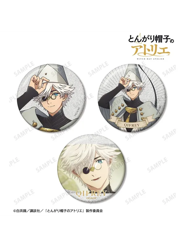 Witch Hat Atelier - Qifrey Glitter Pin Badge Set of 3 - Sugoi Shop