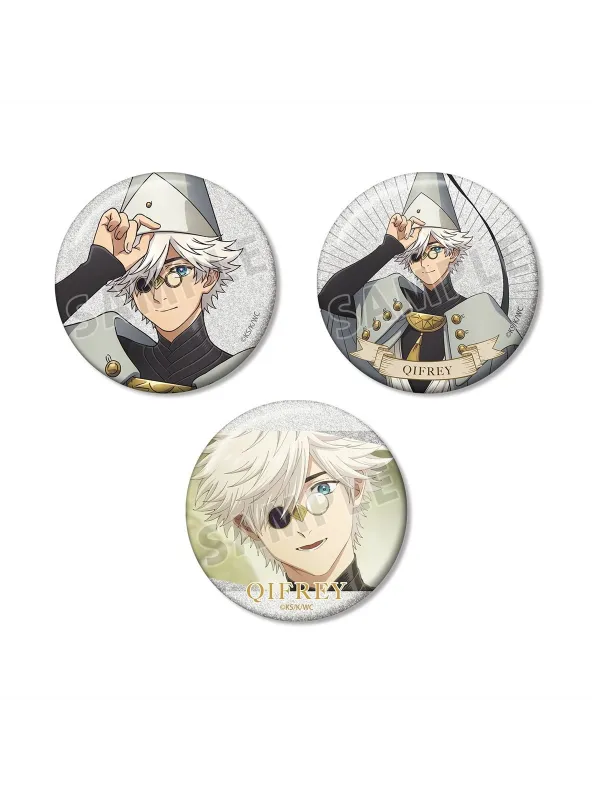 Witch Hat Atelier - Qifrey Glitter Pin Badge Set of 3 - Sugoi Shop