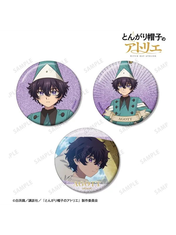 Agott Glitter Pin Badge Set of 3 - Witch Hat Atelier - Sugoi Shop