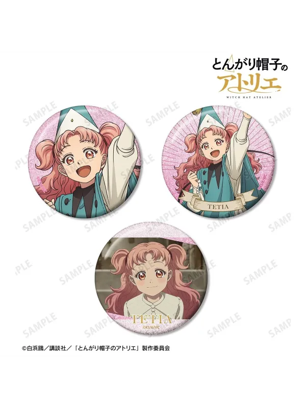 Tetia Glitter Pin Badge Set of 3 - Witch Hat Atelier - Sugoi Shop
