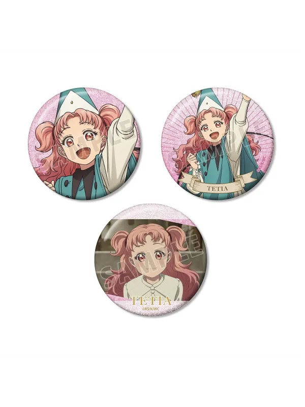 Tetia Glitter Pin Badge Set of 3 - Witch Hat Atelier - Sugoi Shop