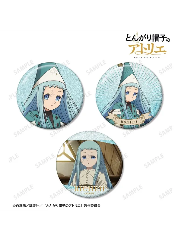 Richeh Glitter Pin Badge Set of 3  - Witch Hat Atelier - Sugoi Shop
