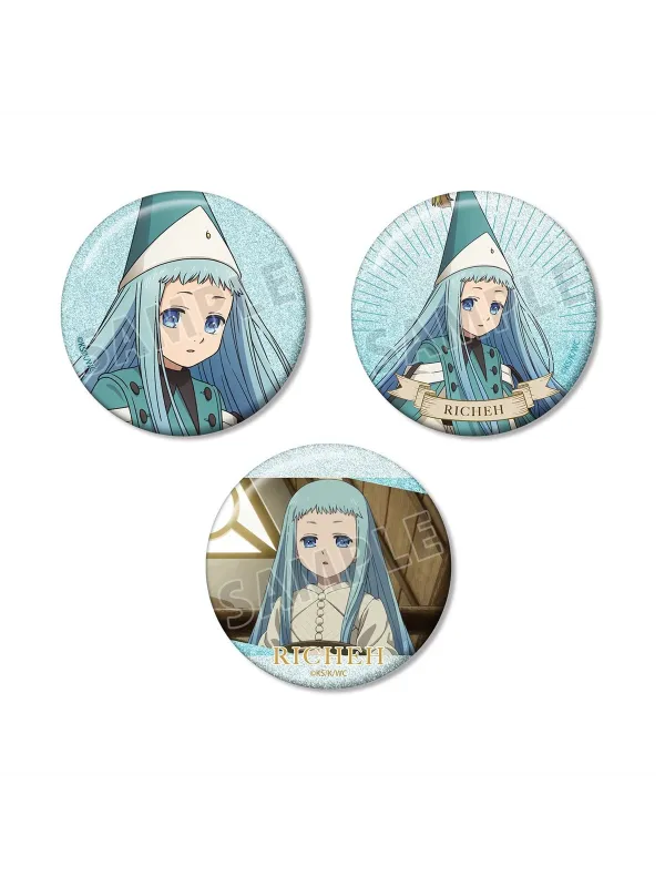 Richeh Glitter Pin Badge Set of 3  - Witch Hat Atelier - Sugoi Shop