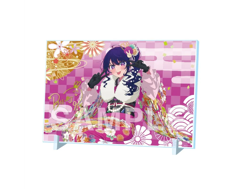 Panel Acrylic Ai Hoshino New Year 2026 ver. Foil-stamped signature - Oshi no Ko - Sugoi Shop