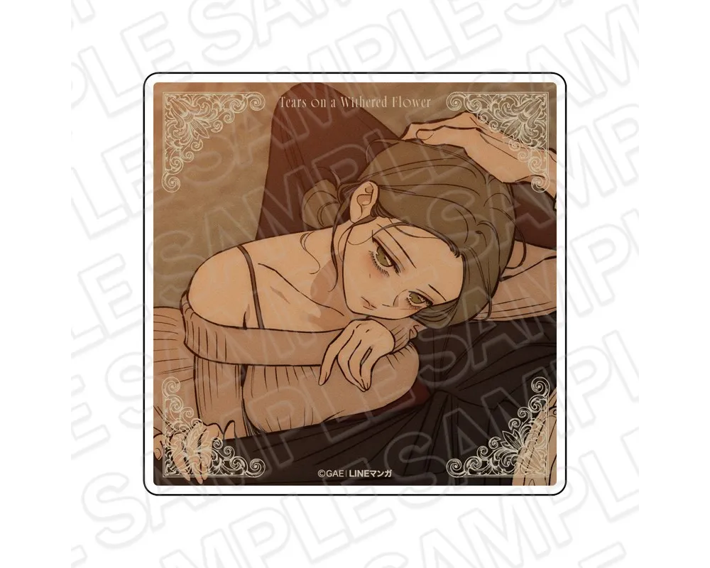 Acrylic Coaster Hae Su Tears on a Withered Flower