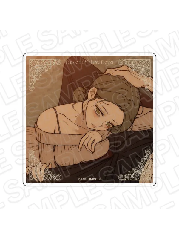 Acrylic Coaster Hae Su Tears on a Withered Flower