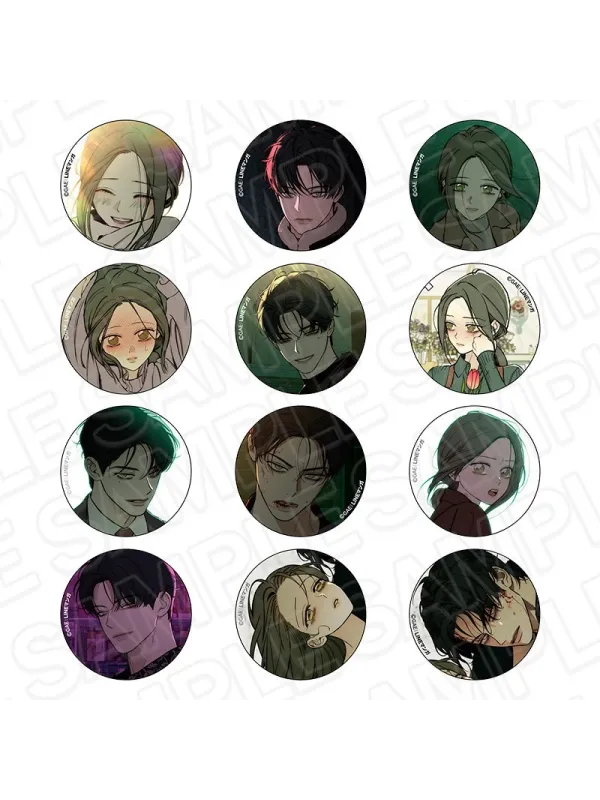 Badges Hologram Tears on a Withered Flower - Set of 12